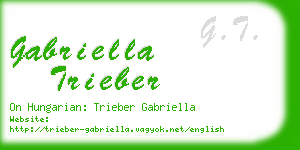 gabriella trieber business card